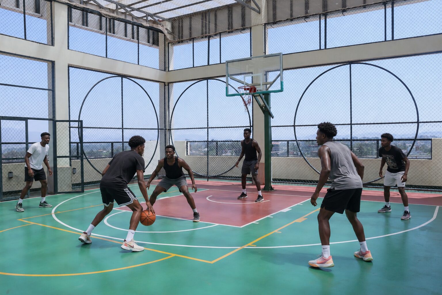 Rooftop Basketball Pitch