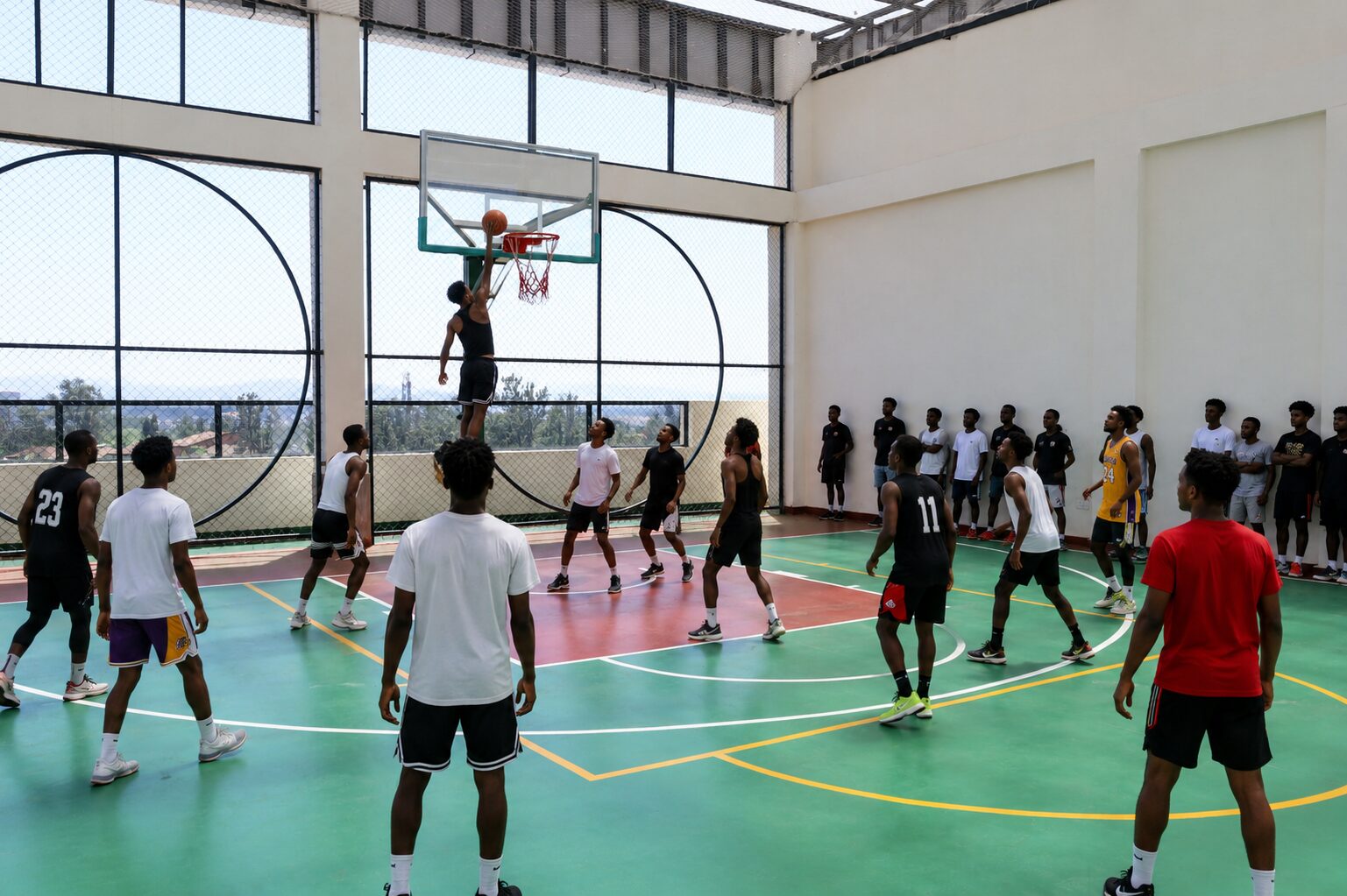 Rooftop Basketball Pitch
