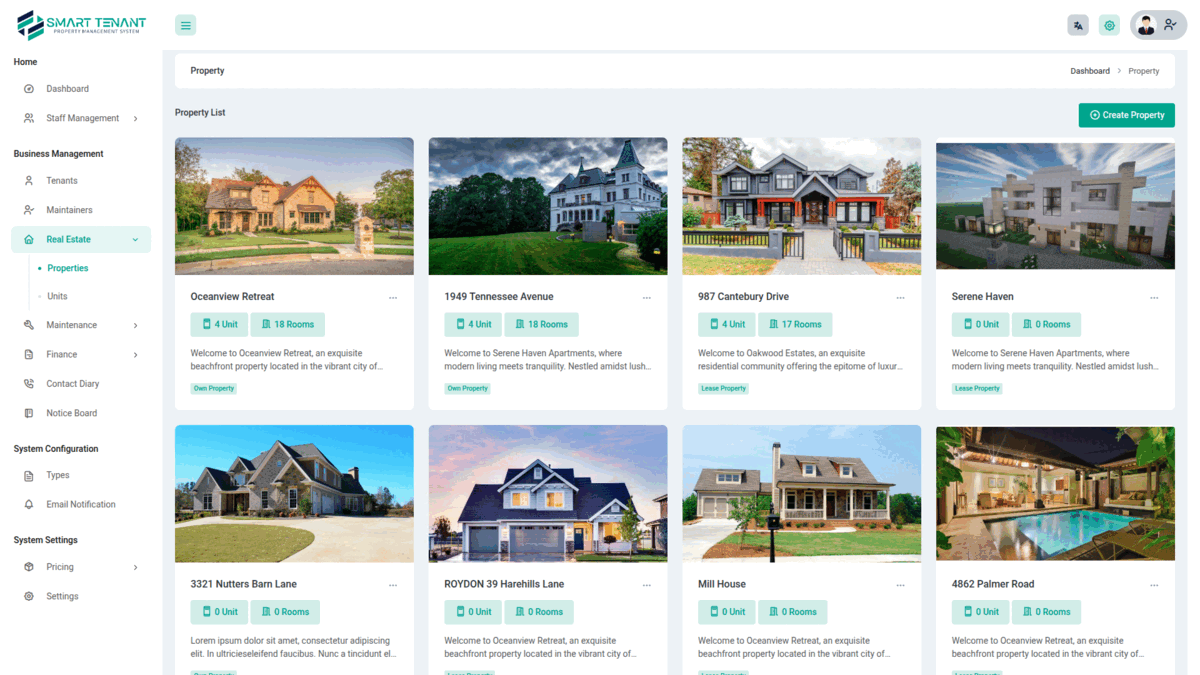 Properties & Units